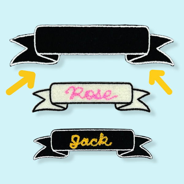 Custom Chain Stitched Banner Patch (bigger)