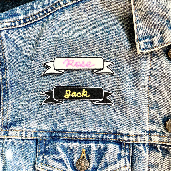 Custom Chain Stitched Banner Patch (small)