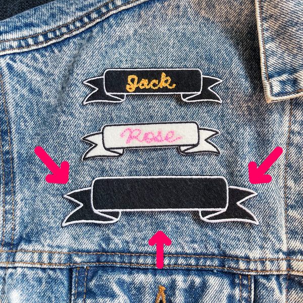 Custom Chain Stitched Banner Patch (bigger)