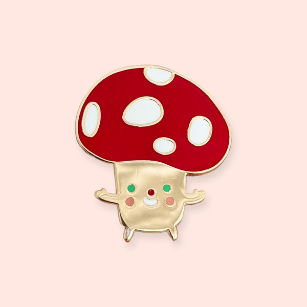 Mushroom Enamel Pins