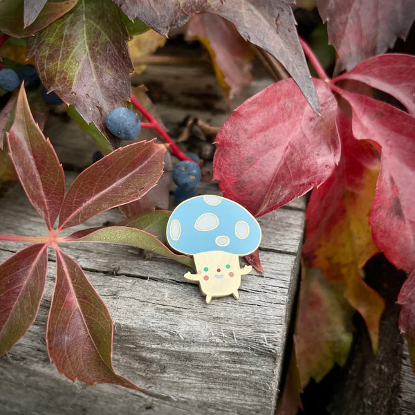 Mushroom Enamel Pins