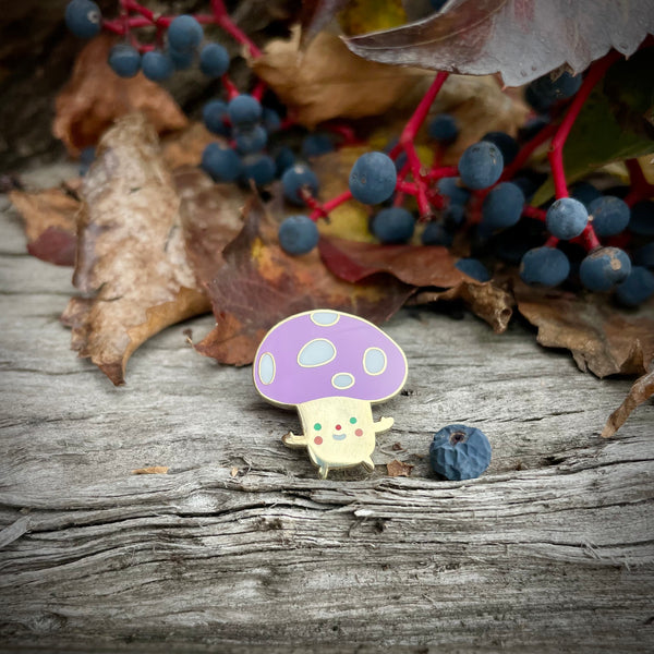 Mushroom Enamel Pins