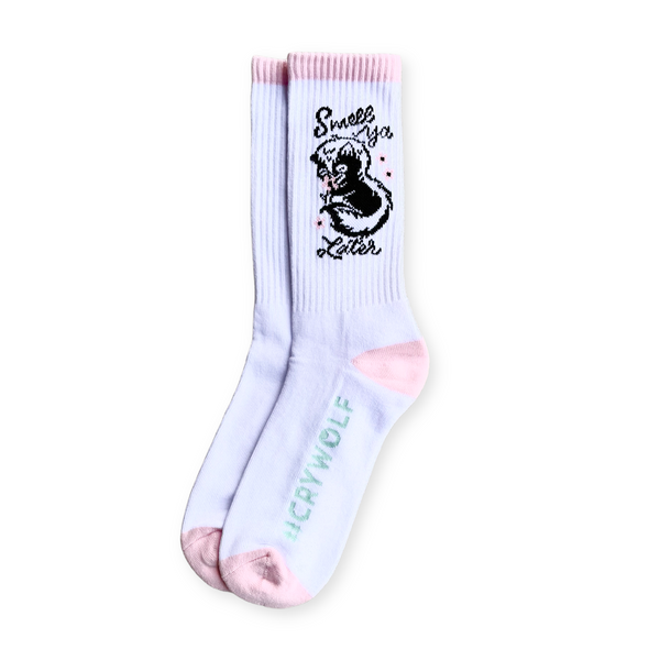 Smell Ya Later Skunk Socks