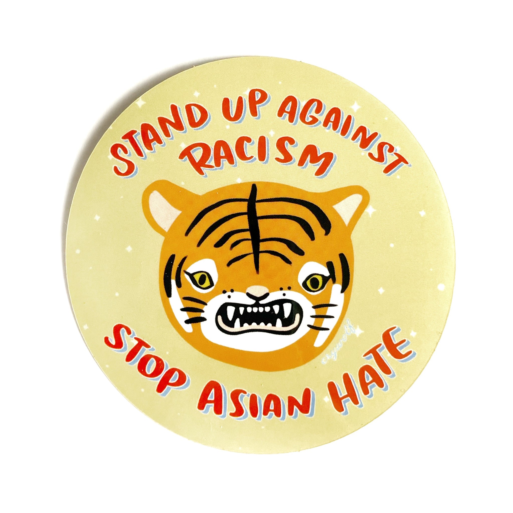 Stop Asian Hate Tiger Sticker