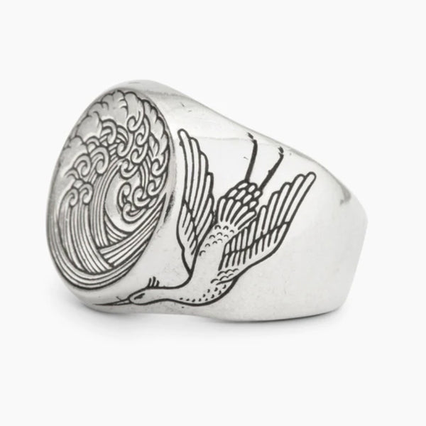 The Great Wave Signet Ring