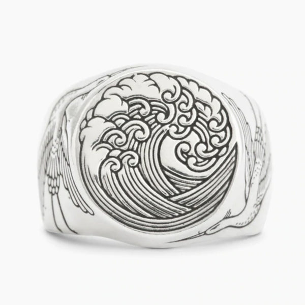 The Great Wave Signet Ring