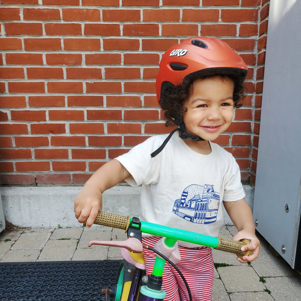 Toronto Streetcar Raccoon Kids Tshirt