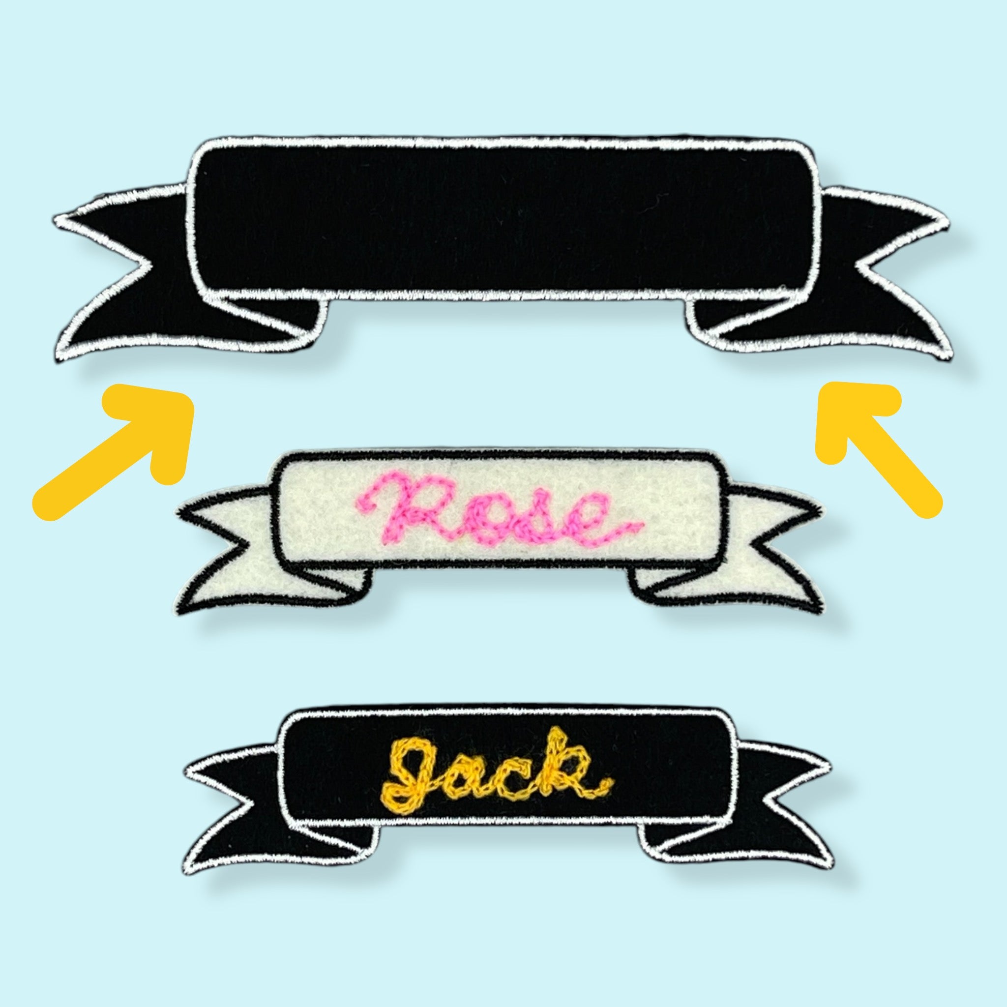 Custom Chain Stitched Banner Patch (bigger)