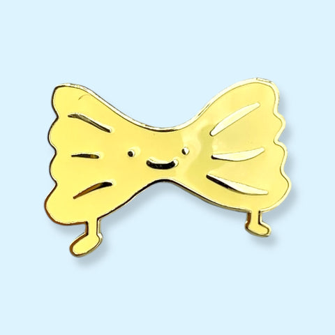 Happy Farfalle Pasta Enamel Pin
