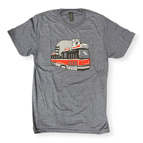 Toronto Streetcar Raccoon Tshirt