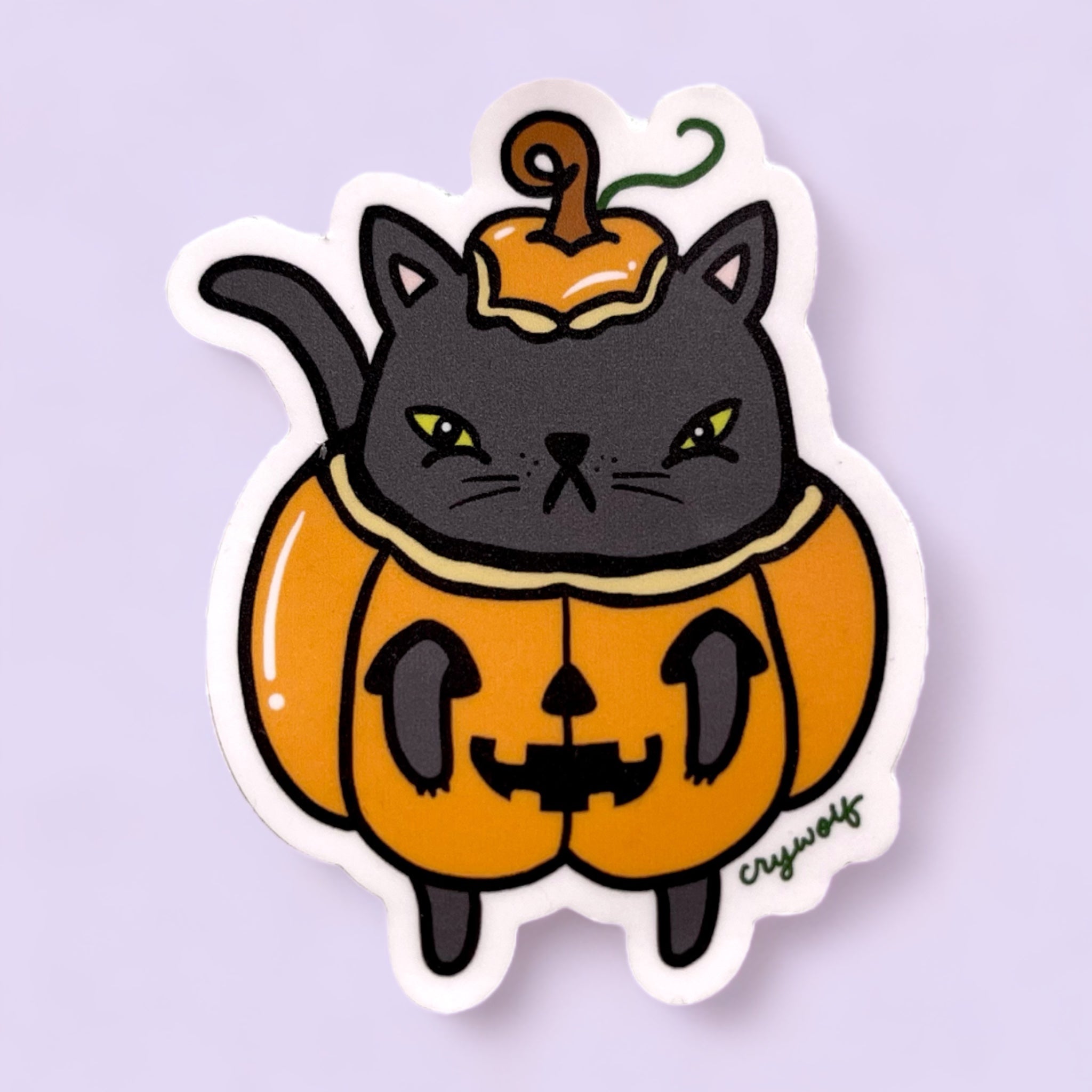 Pumpkin Kitty Sticker
