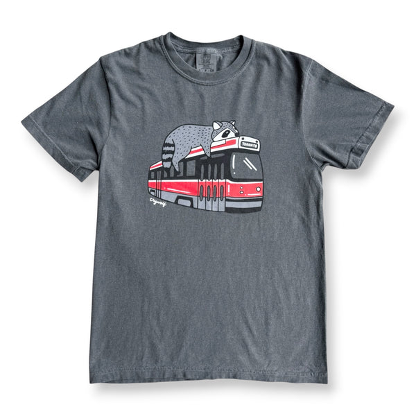Toronto Streetcar Raccoon Tshirt