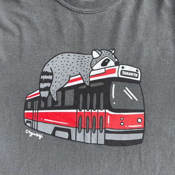 Toronto Streetcar Raccoon Tshirt