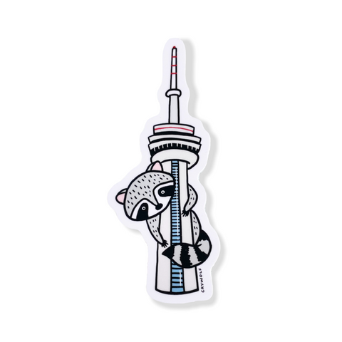 Tower Raccoon Sticker