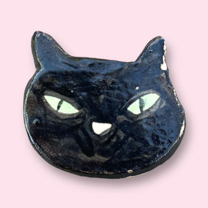 Ceramic Magnet - Black Cat Deux