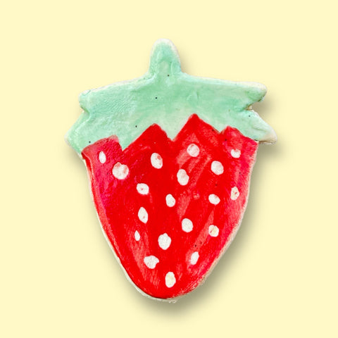 Ceramic Magnet - Strawberry