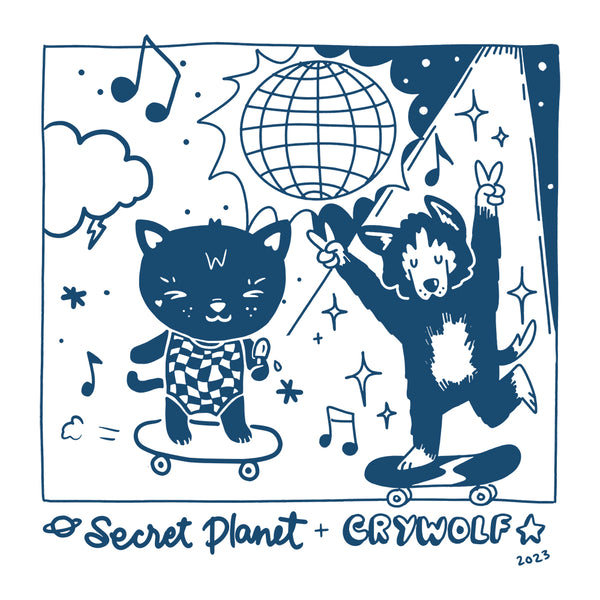 Secret Planet x Crywolf Collab Tshirt