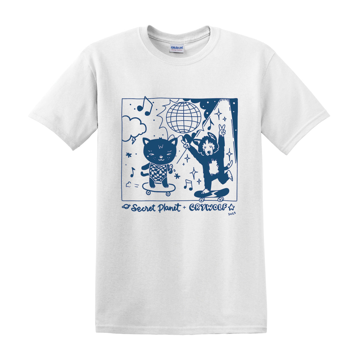 Secret Planet x Crywolf Collab Tshirt