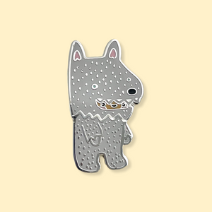 Chonky Wolfe Enamel Pin