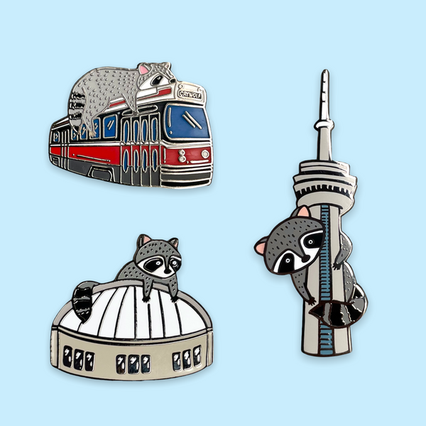 Raccoon City Enamel Pins