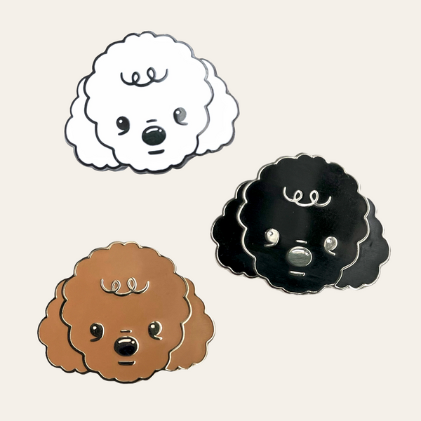 Poodle Doodle Enamel Pin