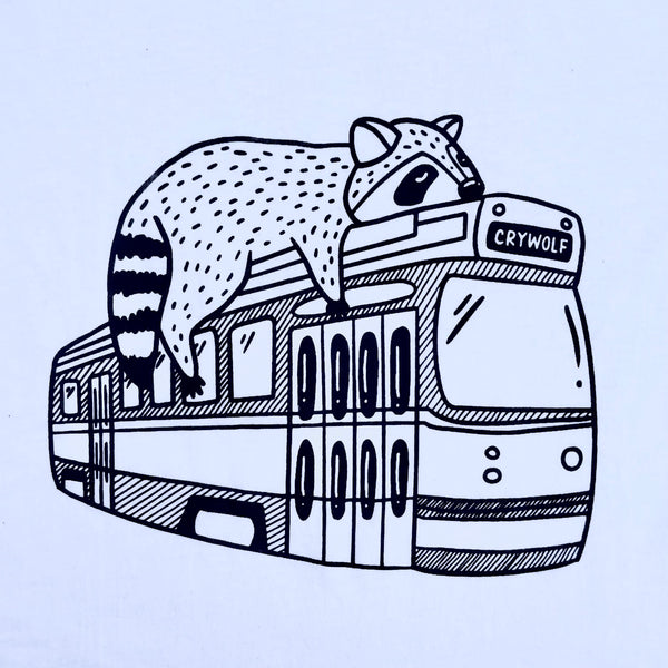 Toronto Streetcar Raccoon Tshirt
