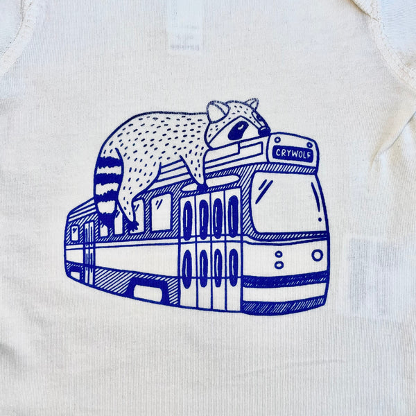 Baby Toronto Streetcar Raccoon Onesie