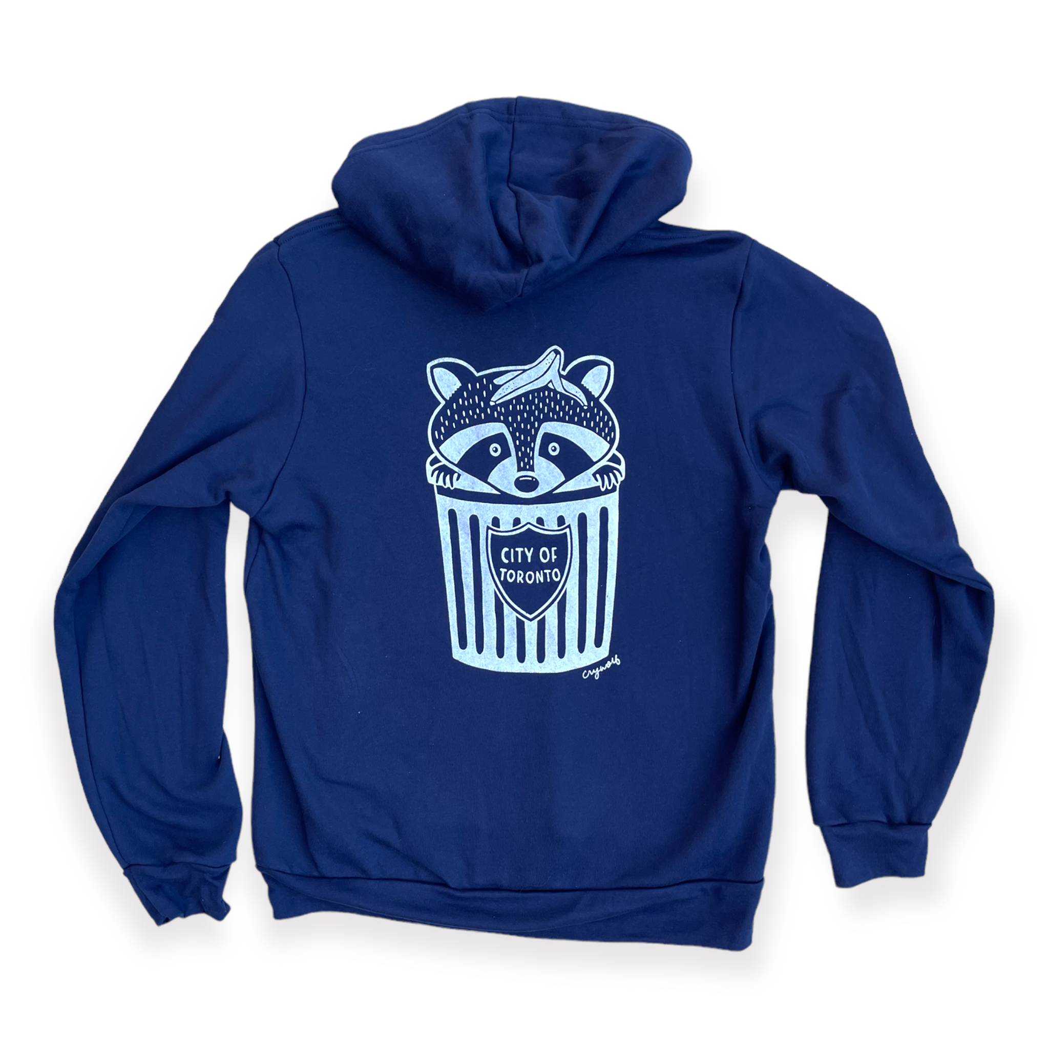 Toronto Trash Raccoon Zip Up Hoodie