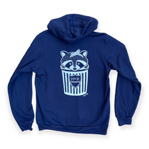 Toronto Trash Raccoon Zip Up Hoodie
