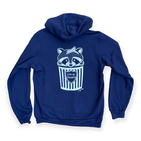 Toronto Trash Raccoon Zip Up Hoodie