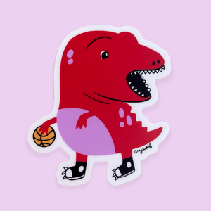 Clumsy Raptor Sticker
