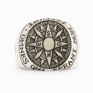 Compass Signet Ring