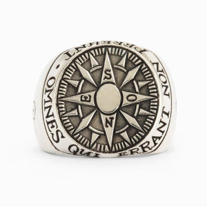 Compass Signet Ring