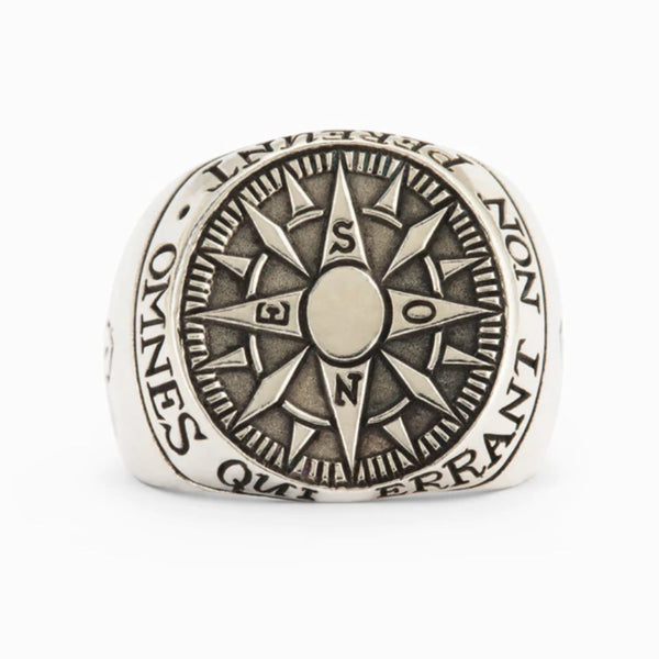 Compass Signet Ring