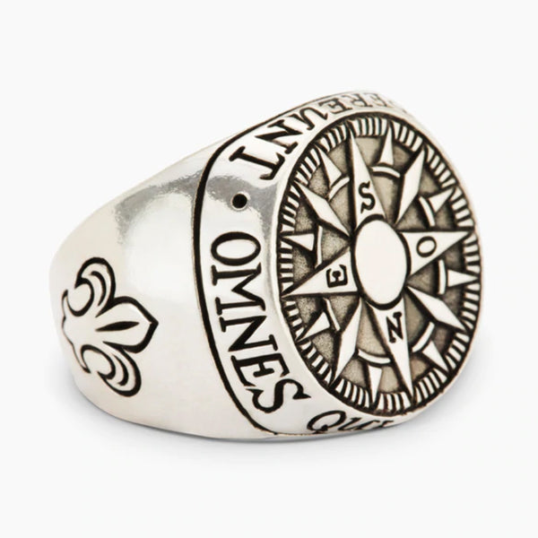 Compass Signet Ring