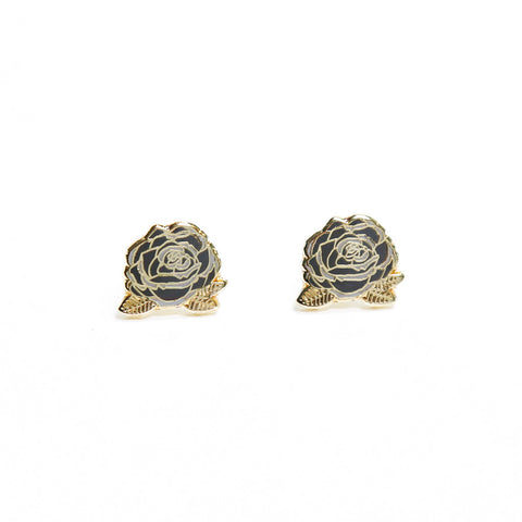 Nasty Rose Enamel Earrings