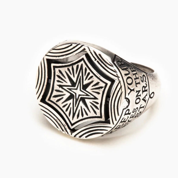 Eyes and Stars Signet Ring