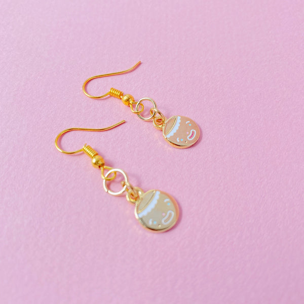 Clown Face Dangly Earrings