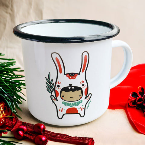 Year of the Rabbit Enamel Mug