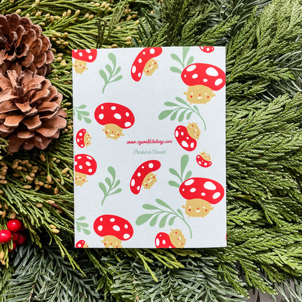 Mushroom Cheers Holiday Card