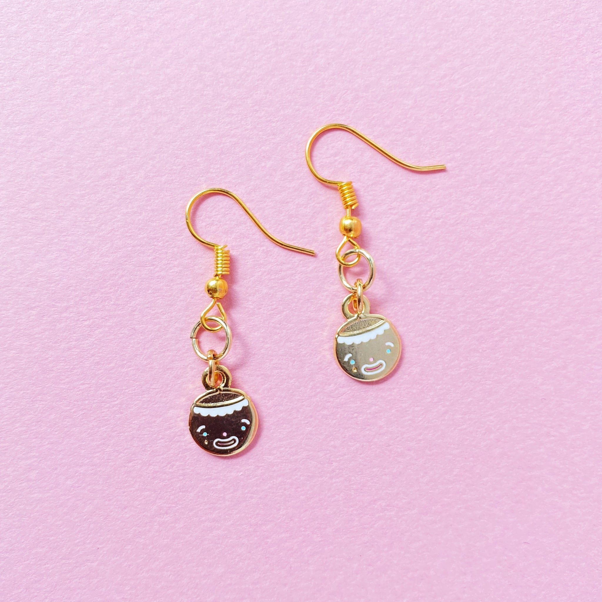 Clown Face Dangly Earrings