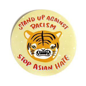 Stop Asian Hate Tiger Sticker