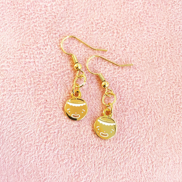 Clown Face Dangly Earrings