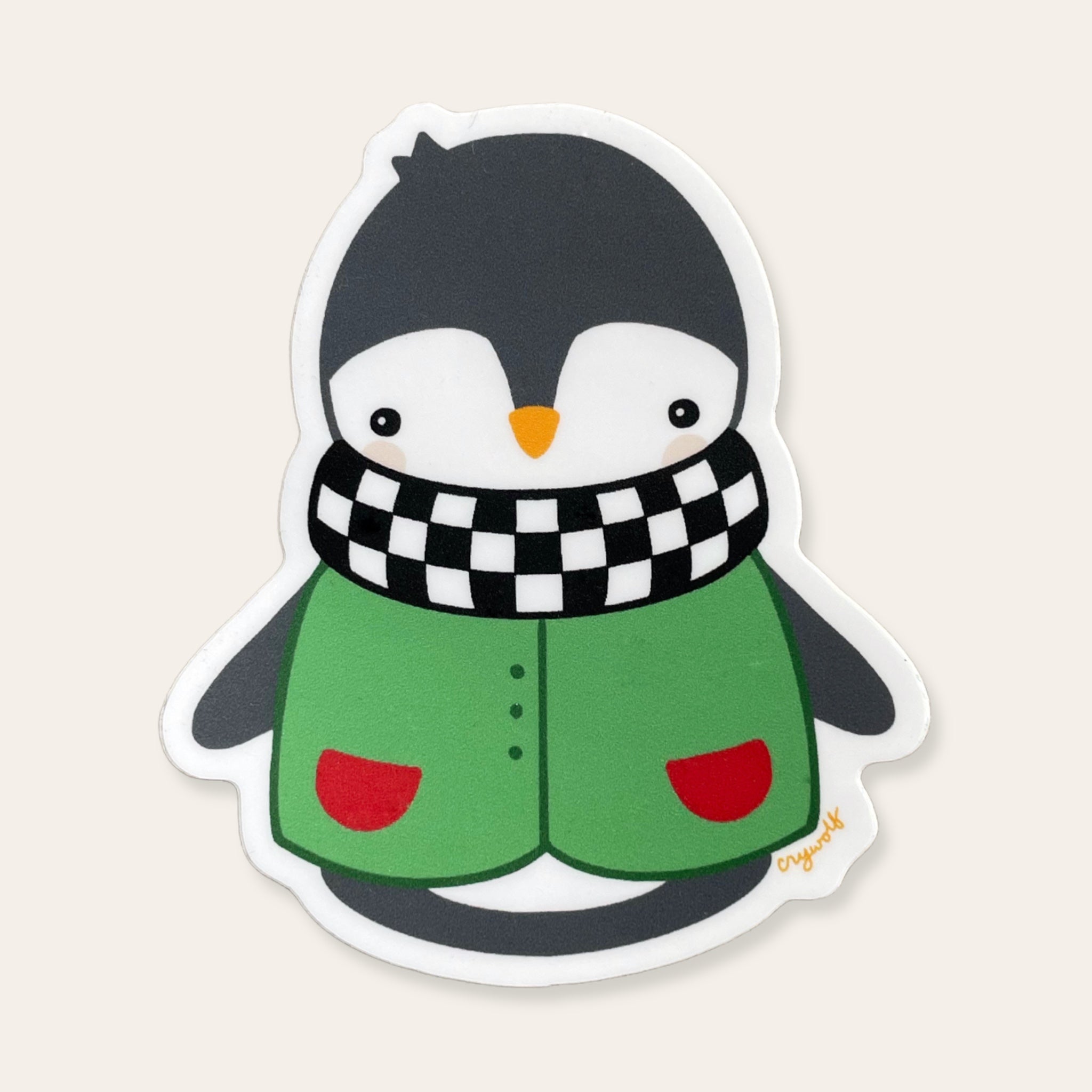 Winter Penguin Sticker