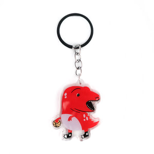 Clumsy Raptor Acrylic Keychain