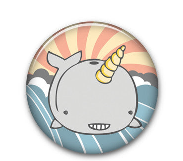Narwhal 1.25" button