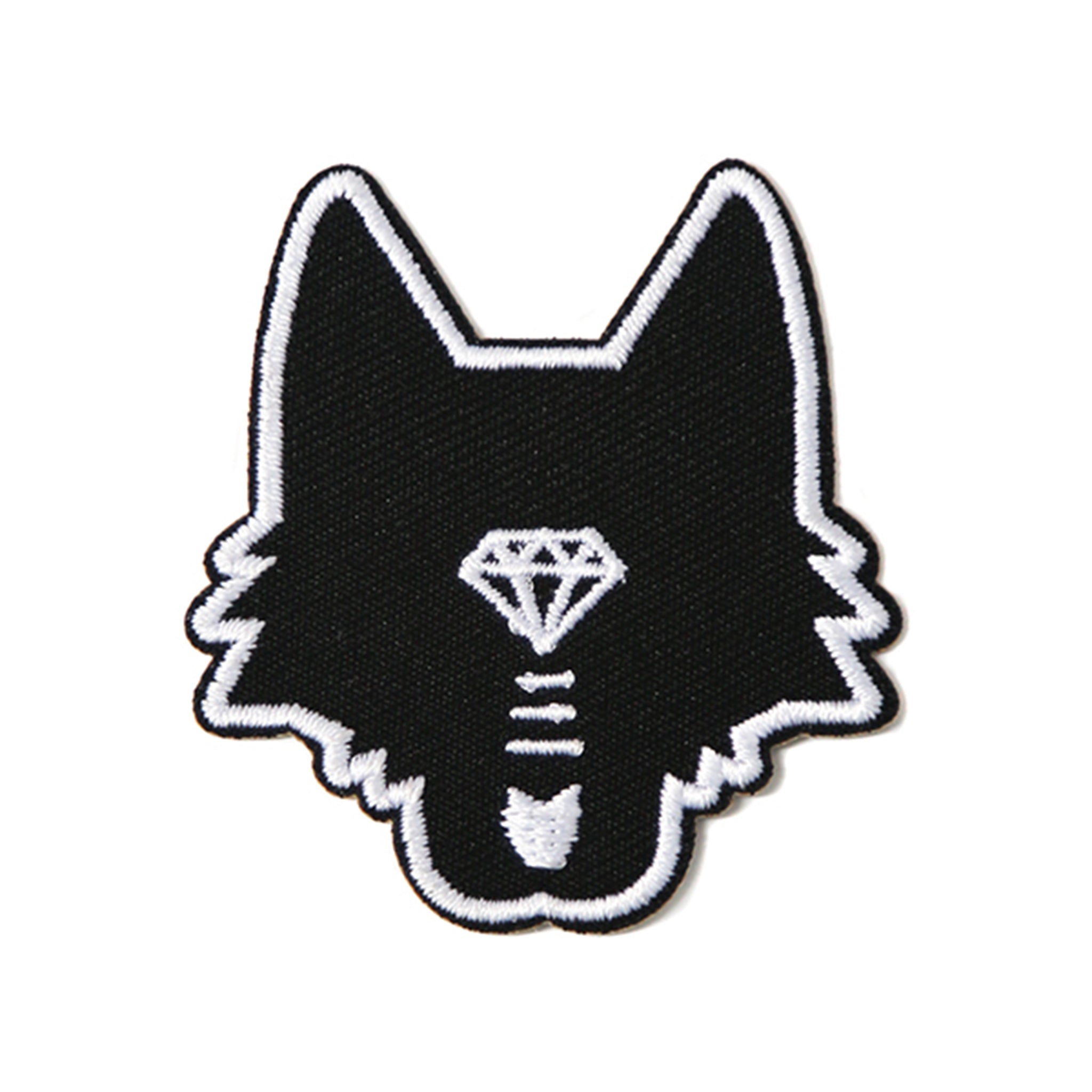 Mini Wolf Head Patch