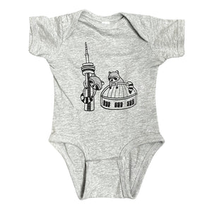 Baby Raccoon City Onesie