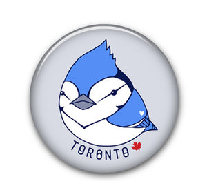 Blue Jay 1" button