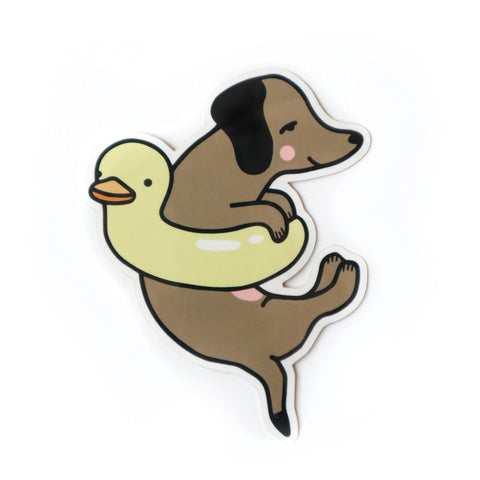 Floaty Doggo Sticker